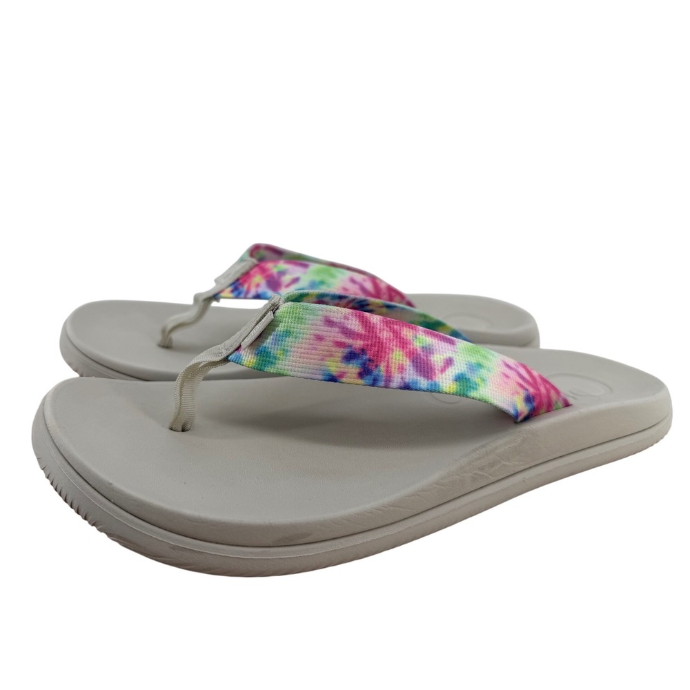 Chaco Chillos Flip Tie Dye Grey Womens Sandals J108786 Size 10